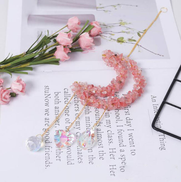 Moon Sun Crystal Suncatcher Window Ornament