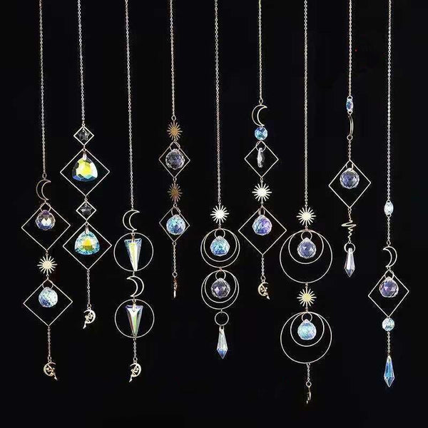 1pce Crystal Suncatcher Ball Prism Handmade Rainbow Maker Hanging Drop Pendant Decor