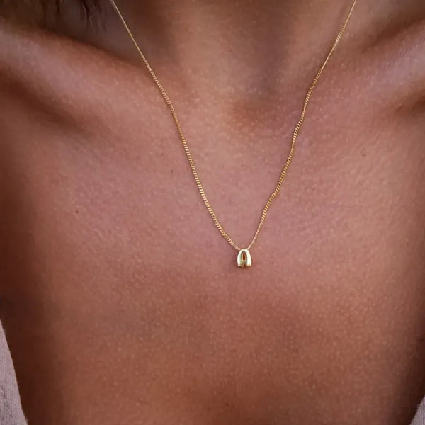 Custom Name 3D Bubble Balloon Letters Necklace Fantastic Gift