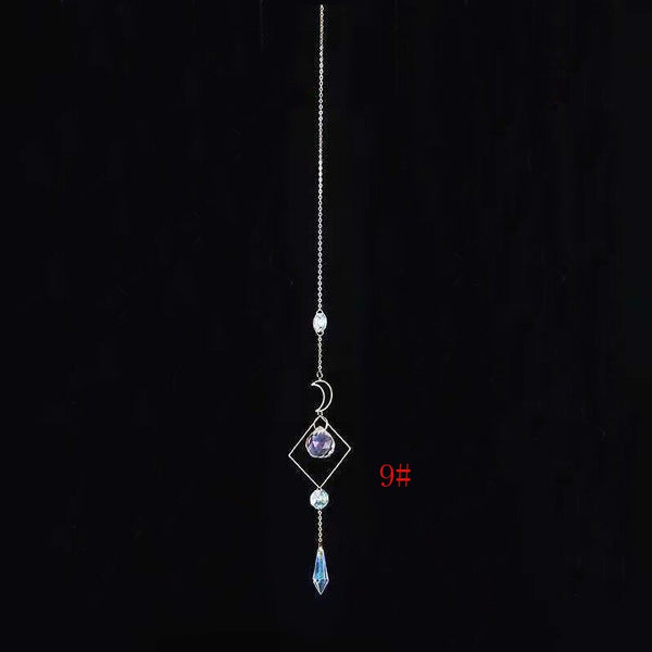 1pce Crystal Suncatcher Ball Prism Handmade Rainbow Maker Hanging Drop Pendant Decor