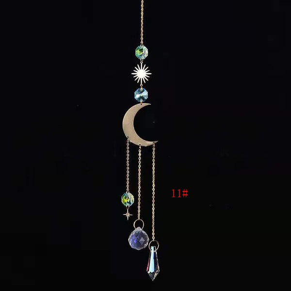 1pce Crystal Suncatcher Ball Prism Handmade Rainbow Maker Hanging Drop Pendant Decor