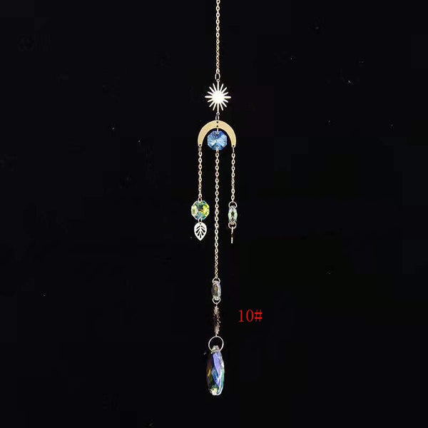 1pce Crystal Suncatcher Ball Prism Handmade Rainbow Maker Hanging Drop Pendant Decor