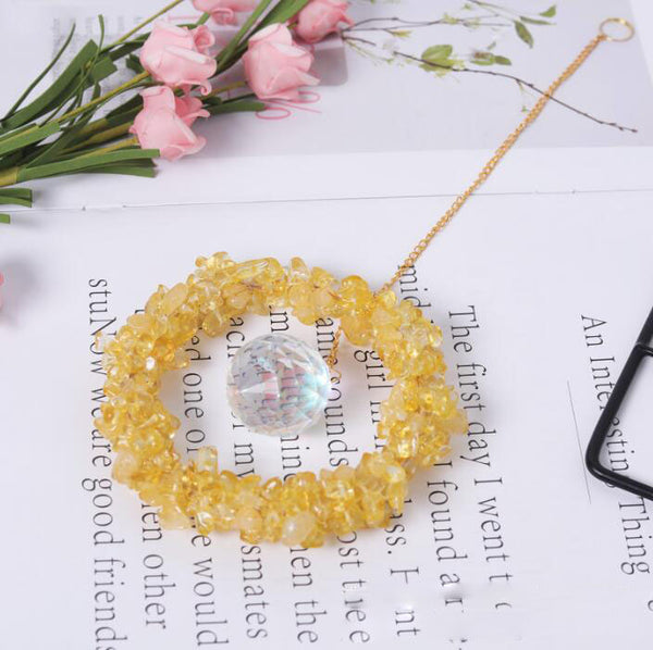 Moon Sun Crystal Suncatcher Window Ornament