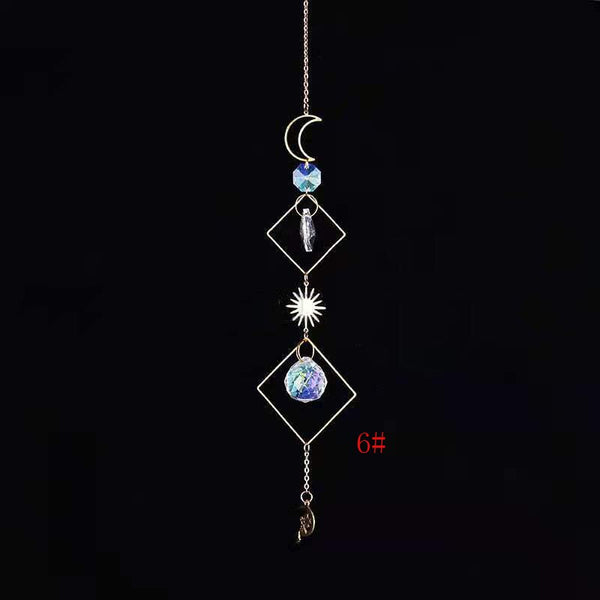 1pce Crystal Suncatcher Ball Prism Handmade Rainbow Maker Hanging Drop Pendant Decor