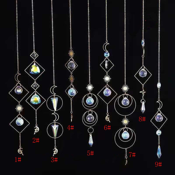 1pce Crystal Suncatcher Ball Prism Handmade Rainbow Maker Hanging Drop Pendant Decor