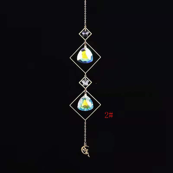 1pce Crystal Suncatcher Ball Prism Handmade Rainbow Maker Hanging Drop Pendant Decor