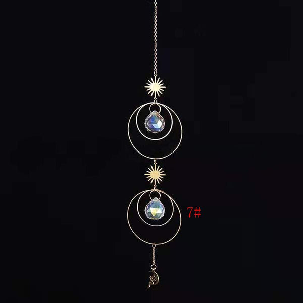 1pce Crystal Suncatcher Ball Prism Handmade Rainbow Maker Hanging Drop Pendant Decor