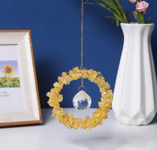 Moon Sun Crystal Suncatcher Window Ornament