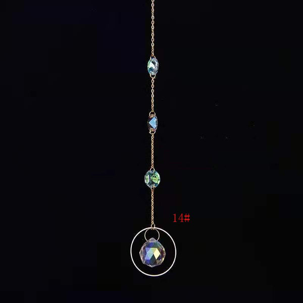 1pce Crystal Suncatcher Ball Prism Handmade Rainbow Maker Hanging Drop Pendant Decor