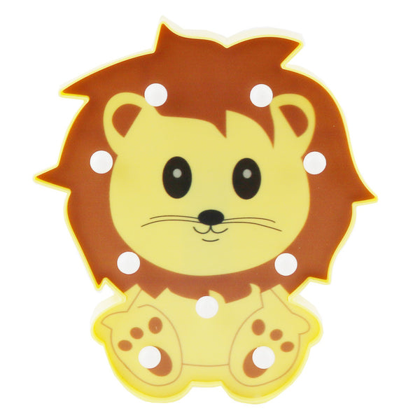Cute Animal Lion Panda Raccoon Decorative Light Lamp Cartoon Children Nursery