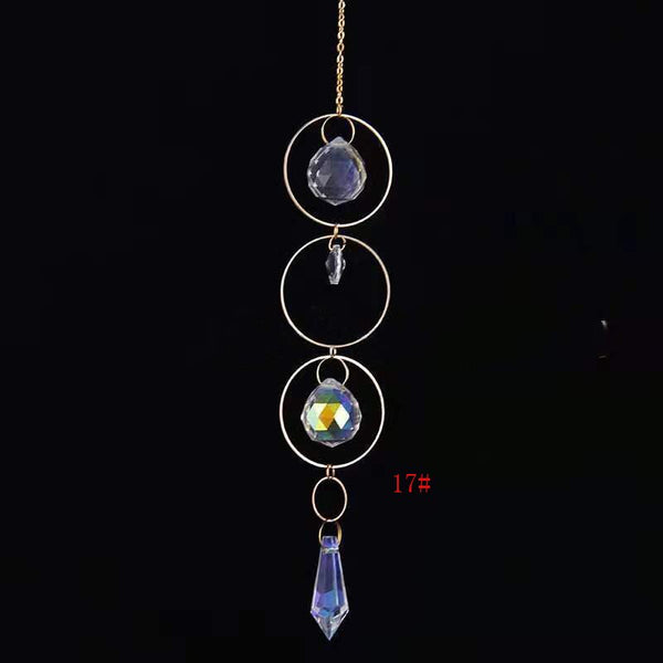 1pce Crystal Suncatcher Ball Prism Handmade Rainbow Maker Hanging Drop Pendant Decor