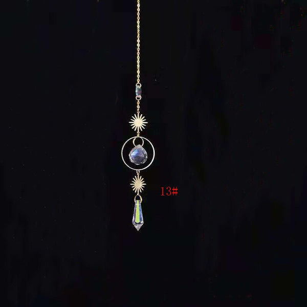 1pce Crystal Suncatcher Ball Prism Handmade Rainbow Maker Hanging Drop Pendant Decor