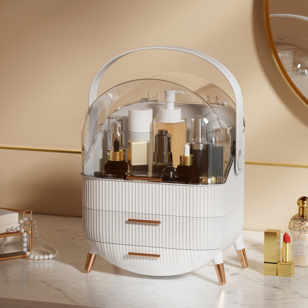 Embellir Makeup Case Portable Cosmetic Organiser Storage Box Holder White