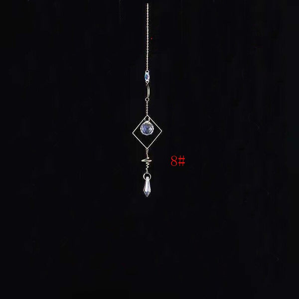 1pce Crystal Suncatcher Ball Prism Handmade Rainbow Maker Hanging Drop Pendant Decor