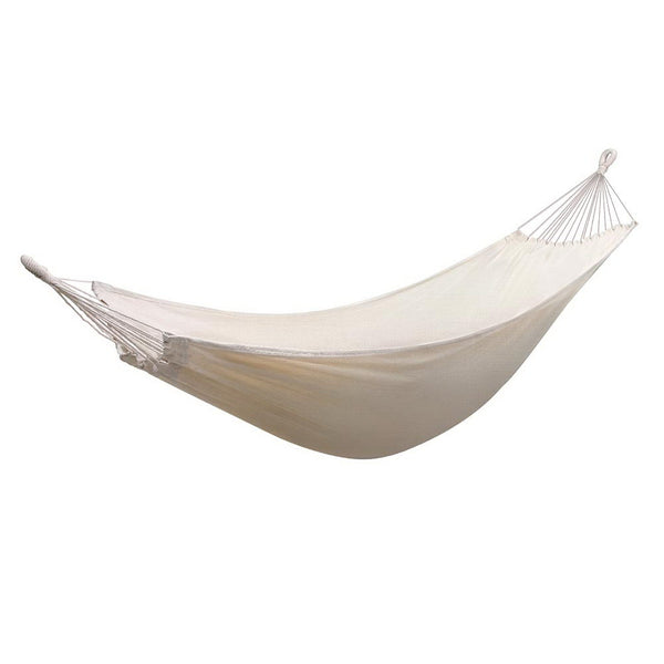Gardeon Hammock Bed Cotton 200kg Storage Bag Outdoor Cream