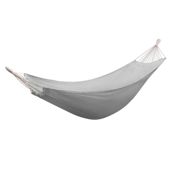 Gardeon Hammock Bed Cotton 200kg Storage Bag Outdoor Grey