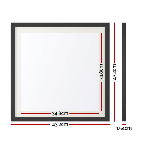 Artiss 2 Piece Photo Picture Collage Frame Set Black 16 x 16in