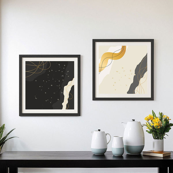 Artiss 2 Piece Photo Picture Collage Frame Set Black 16 x 16in