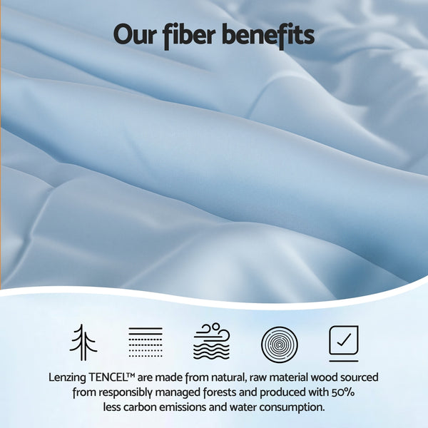 Giselle 200gsm Tencel Lightweight Summer Quilt Comforter Doona Blanket Super King