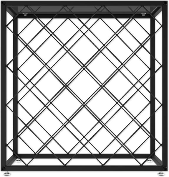 Freestanding Metal Wine Rack Storage Organiser 25 Bottles