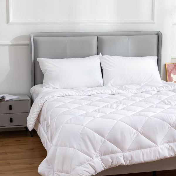 Pair Hacienda 800gsm Microfibre Hypoallergenic Cooling Pillows 50 x 75cm