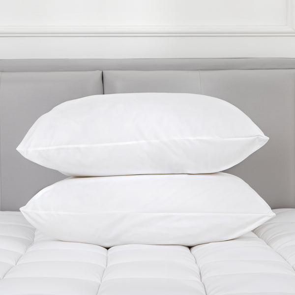 Pair Hacienda 800gsm Microfibre Hypoallergenic Cooling Pillows 50 x 75cm