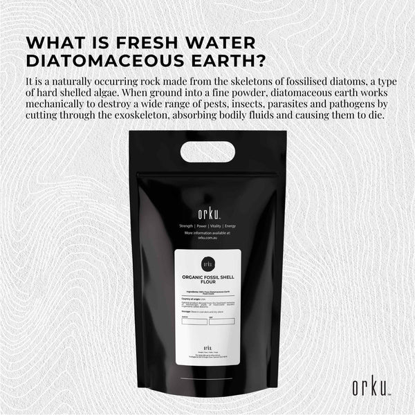 Organic Fine Diatomaceous Earth Food Grade Fossil Shell Flour Powder 10kg