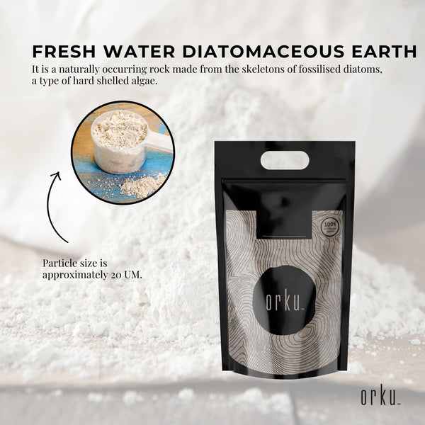 Organic Fine Diatomaceous Earth Food Grade Fossil Shell Flour Powder 10kg
