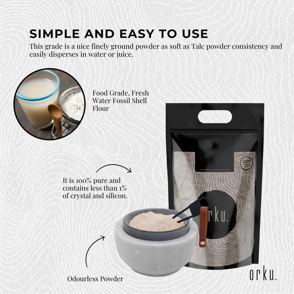 Organic Fine Diatomaceous Earth Food Grade Fossil Shell Flour Powder 10kg