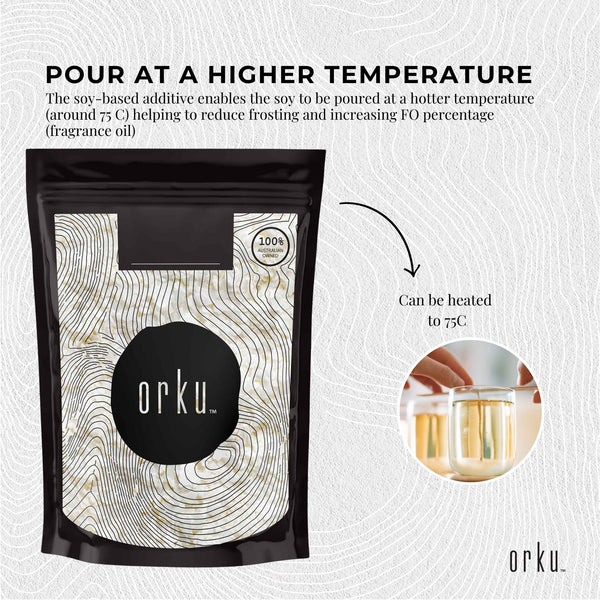 Orku Golden 464 Soy Wax Flakes Pure Natural DIY Candle Melts Chips 50g