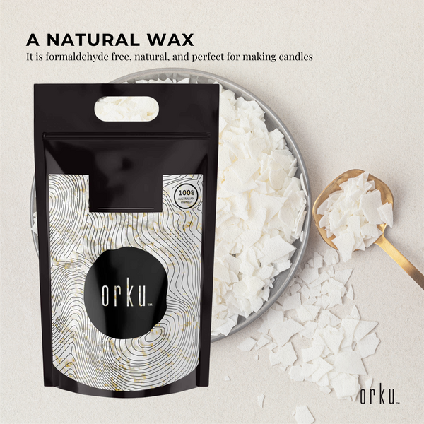 Orku Golden 464 Soy Wax Flakes Pure Natural DIY Candle Melts Chips 5kg