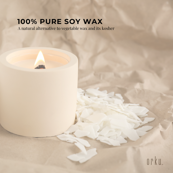Orku Golden 464 Soy Wax Flakes Pure Natural DIY Candle Melts Chips 5kg