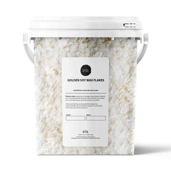 Orku Golden 464 Soy Wax Flakes 100% Pure Natural DIY Candle Melts Chips 400g