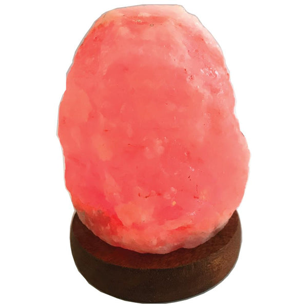 USB Himalayan Salt Lamp Natural Rock Shape Crystal Red LED Light
