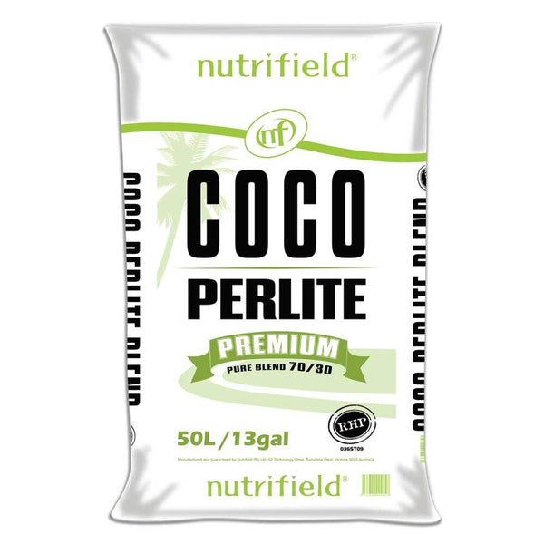 Nutrifield 70% Coco Coir 30% Perlite Premium Hydroponic Plant Growing Medium 50L