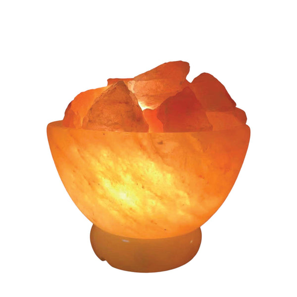 Himalayan Salt Lamp Firebowl Pink Crystal Rock Light 12V 12W