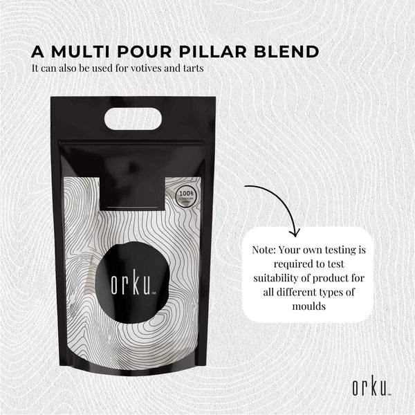 Orku Paraffin Wax Blocks Refined Hard Unscented Chunk Candle Soap Making 20kg