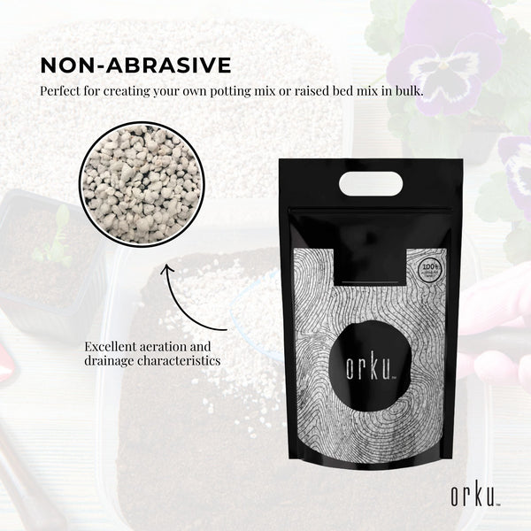 Perlite Premium Soil Expanded Plant Growing Drainage Aeration Coarse 20L