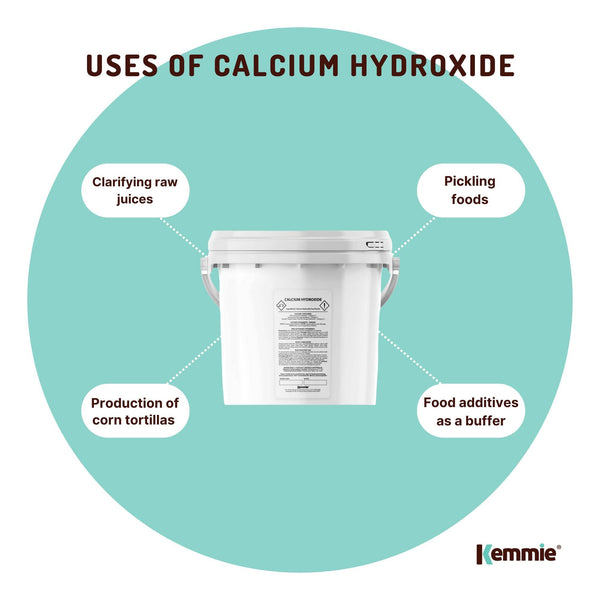 Calcium Hydroxide Powder Hydrated Slaked Pickling Lime Food Grade 2.5kg