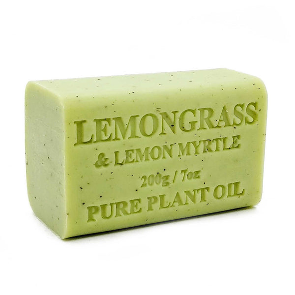 65x 200g Lemongrass Lemon Myrtle Plant Oil Soap Bars Triple Milled Australian