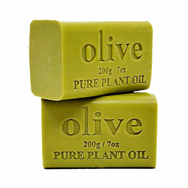 2x 200g Olive Oil Plant Based Soap Bars Natural Triple Milled Australian