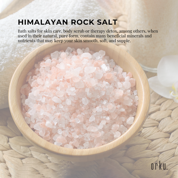 Pink Himalayan Bath Salts Natural Crystal Rocks Spa Therapy Body Scrub 100g