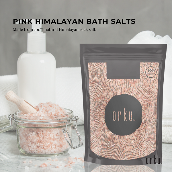 Pink Himalayan Bath Salts Natural Crystal Rocks Spa Therapy Body Scrub 1kg