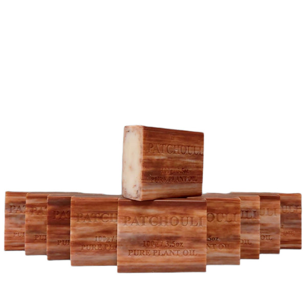 100x 100g Patchouli Plant Oil Soap Bars Natural Triple Milled Australian