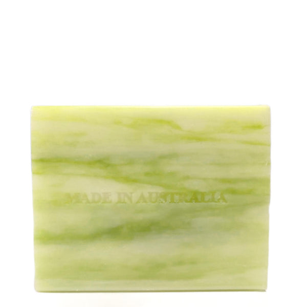 4x 100g Basil Lime Mandarin Plant Oil Soap Bars Natural Triple Milled Australian