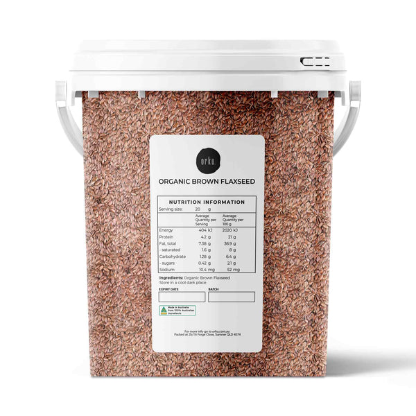 Orku Organic Brown Linseed Flaxseed Whole Flax Seed Non GMO Omega 800g