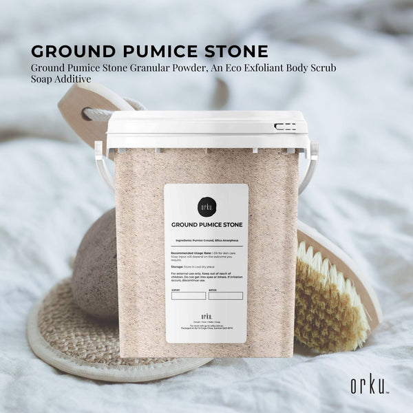 Ground Pumice Stone Granular Powder Exfoliant Body Scrub Soap Additive 1.3kg