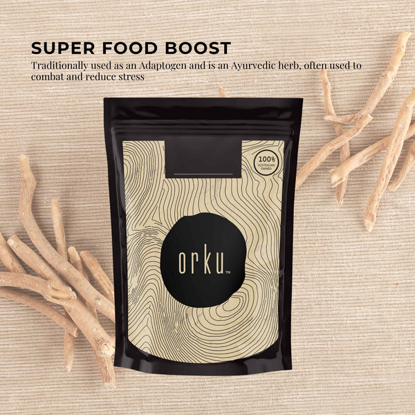 Orku Organic Ashwagandha Withania Somnifera Root Powder Herb Supplement 100g