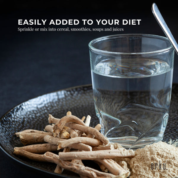 Orku Organic Ashwagandha Withania Somnifera Root Powder Herb Supplement 2.5kg