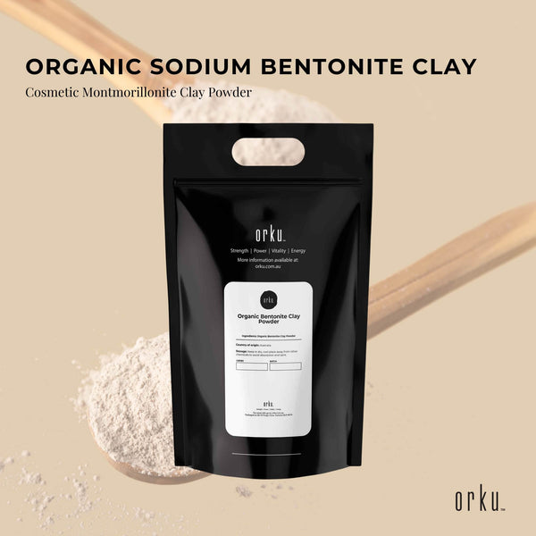 Orku Organic Sodium Bentonite Montmorillonite Clay Powder Face Mask 10kg